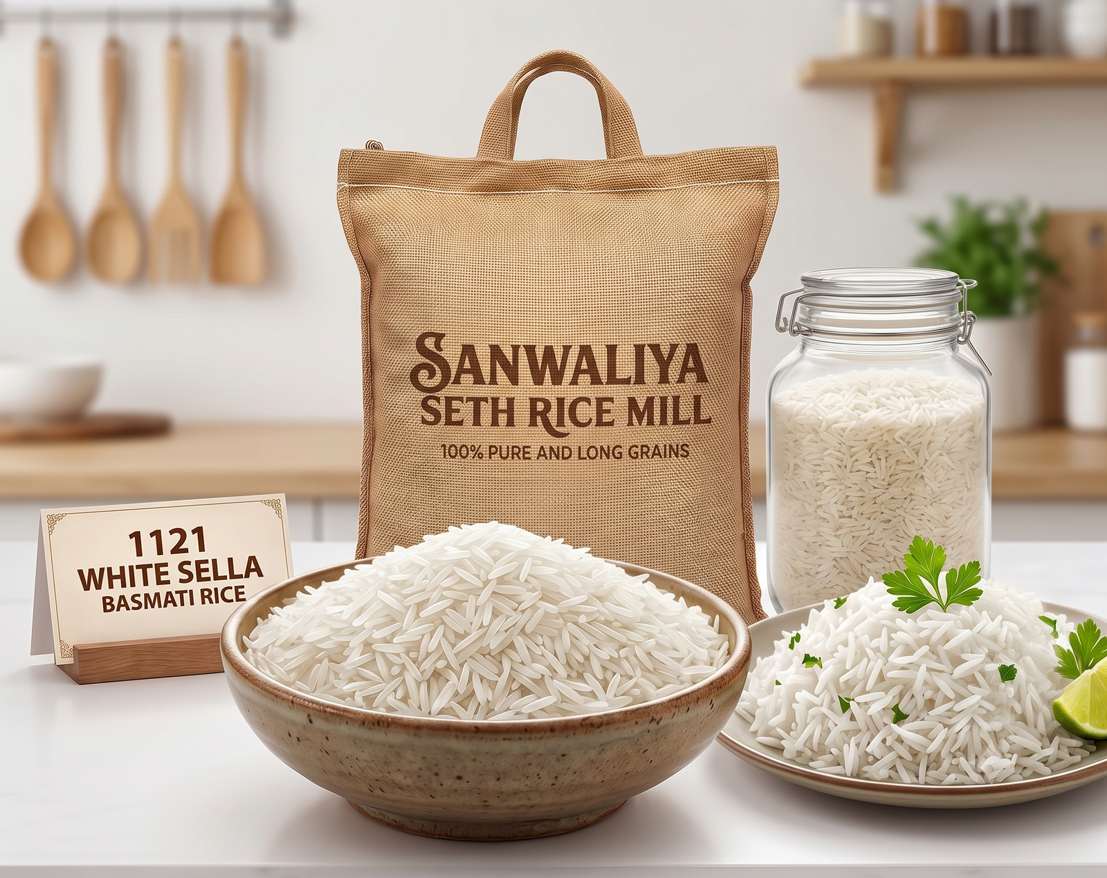 1121 White Sella Basmati Rice