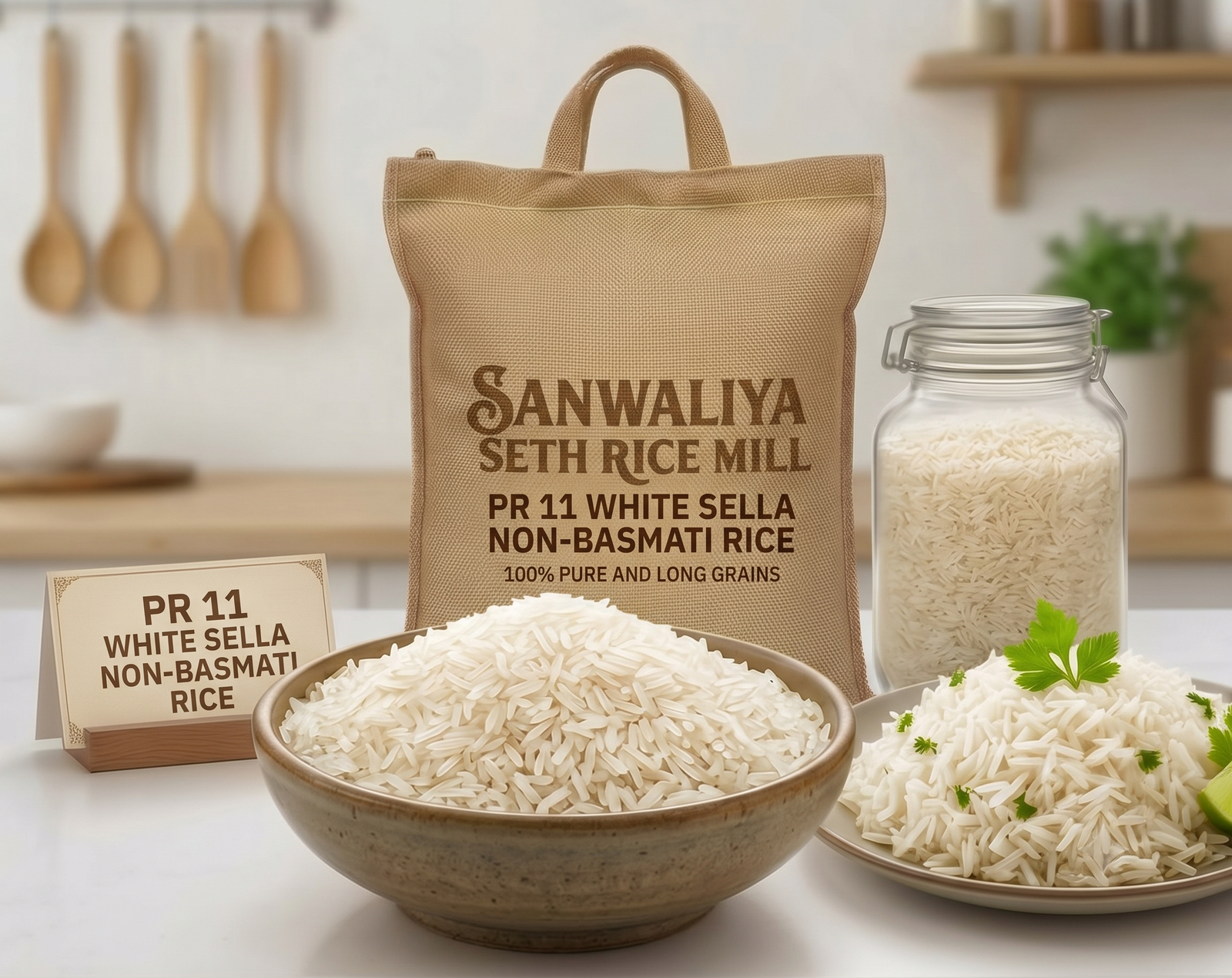 PR11 White Sella Non Basmati Rice